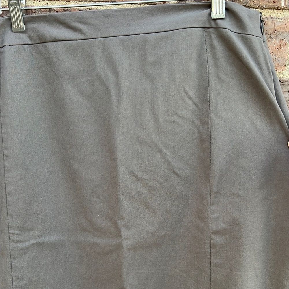 Lafayette 148 NY Gray Pencil Skirt 18 Office Corporate CorporateCore Minimal - Picture 3 of 8